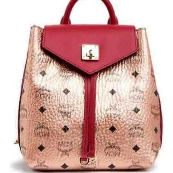 MFO Colorblock Leather Backpack MCM - Picture 1 of 6